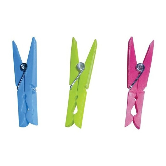 Lot de 120 pinces à linge plastique MSV