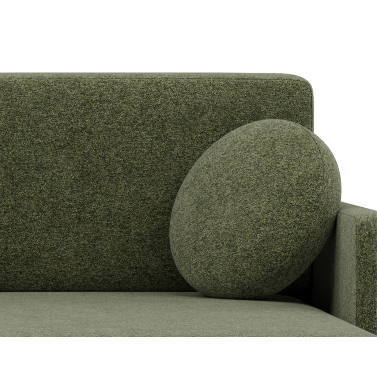 Calypso - canapé d'angle réversible 4 places convertible avec coffre en tissu - Vert