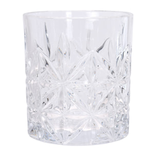 Set de 4 vasos de cristal con capacidad de 230 ml ø7,5x8cm