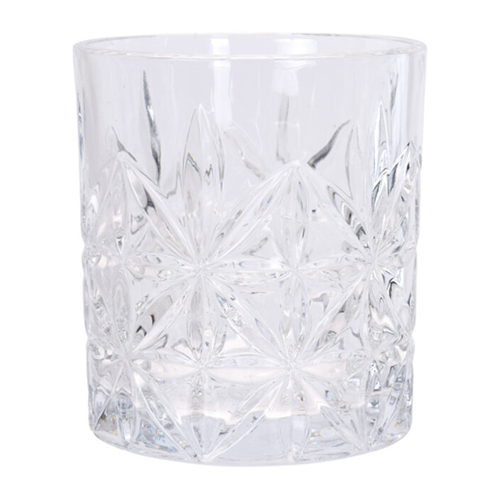 Set de 4 vasos de cristal con capacidad de 230 ml ø7,5x8cm