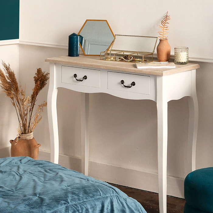 Console "Chrysa" blanc L87cm