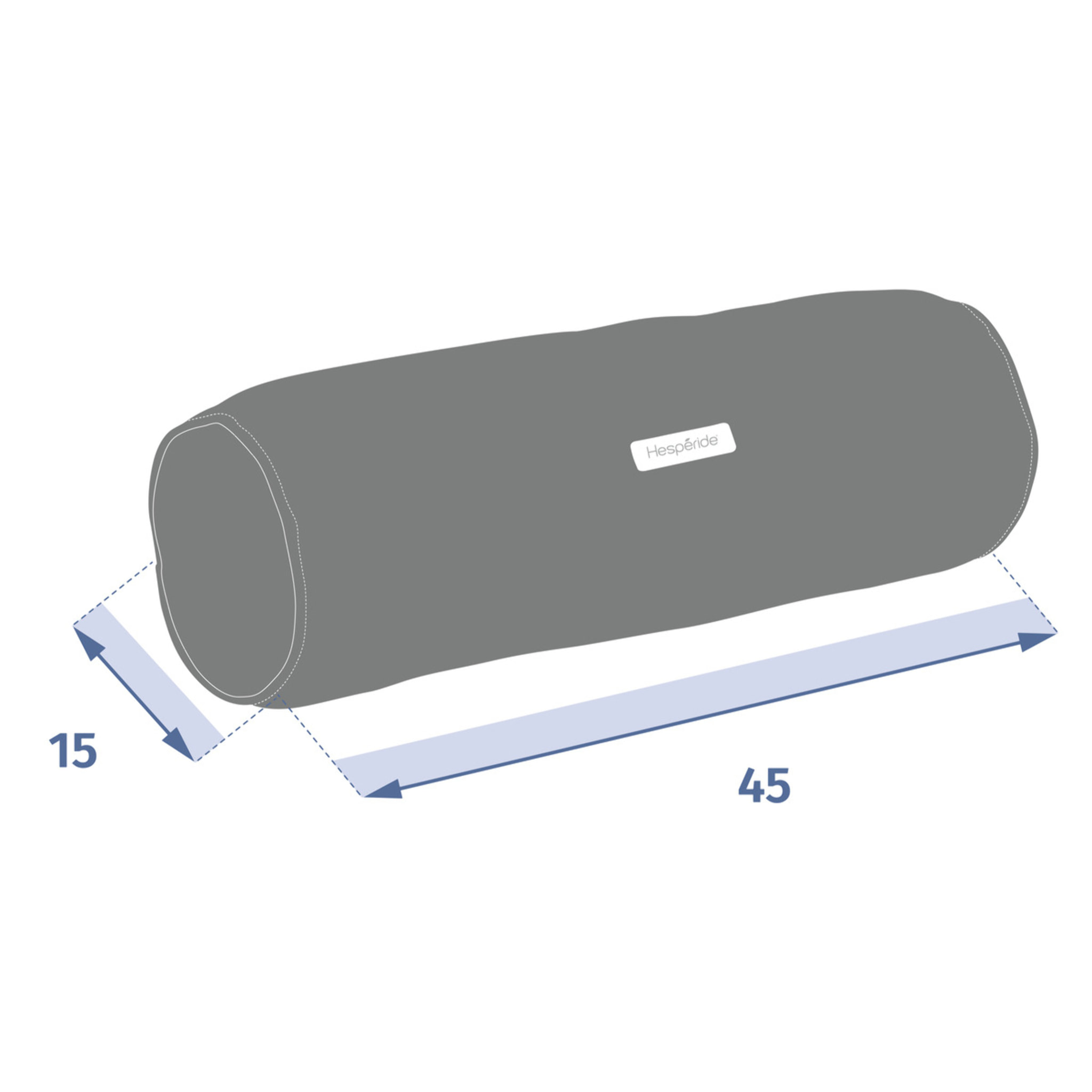 Traversin d'extérieur "Korai" terracotta 45x15cm