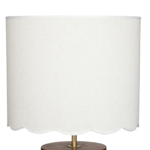 Lampe à poser "Vania" H50cm marron