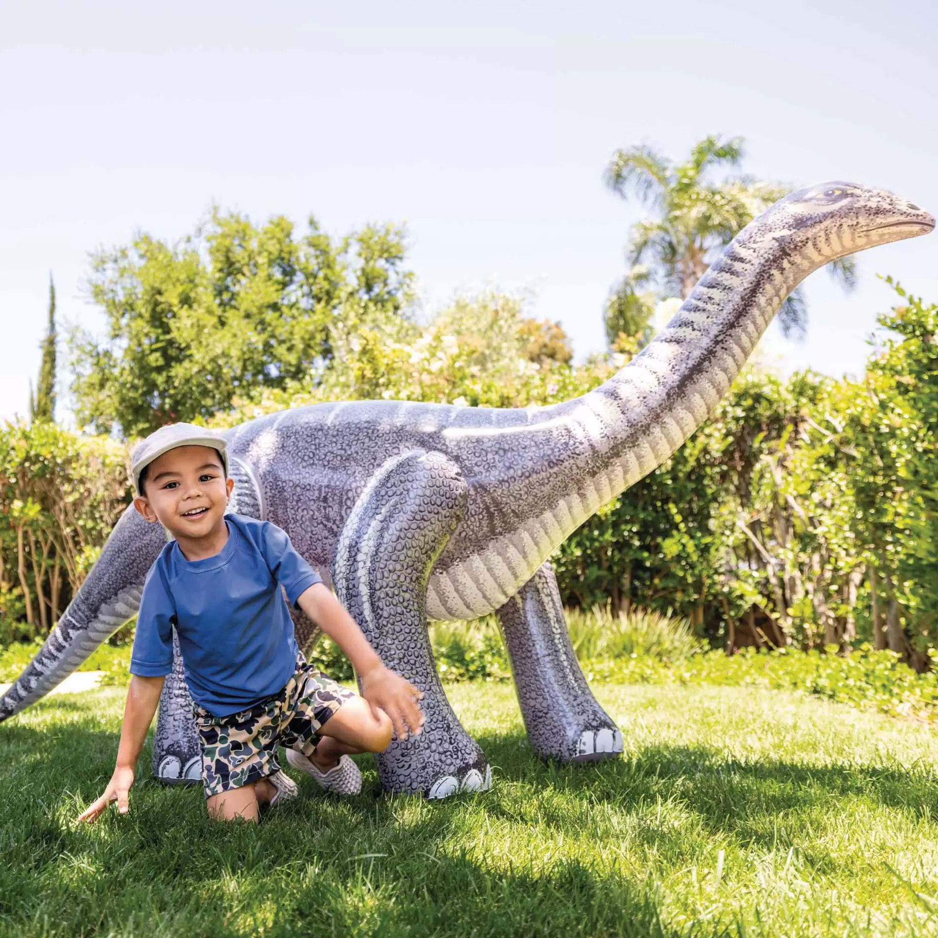 Intex 48594NP - Dinosauri Gonfiabili Assortiti, Brontosauro o Triceratopo, 1 Pezzo