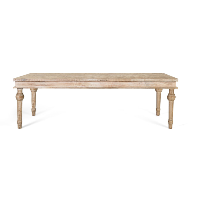 Mesas de Comedor de Madera de Mango 200 Cm Estilo Rústico Vintage