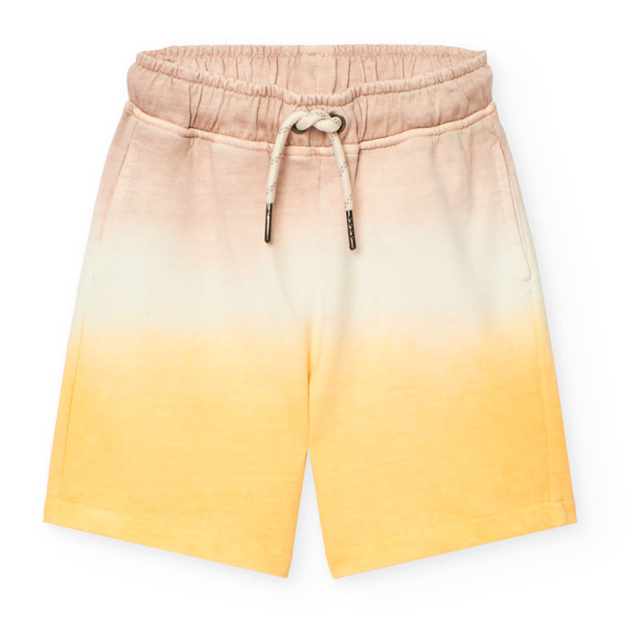 Bermuda en molleton teinte  -BCI