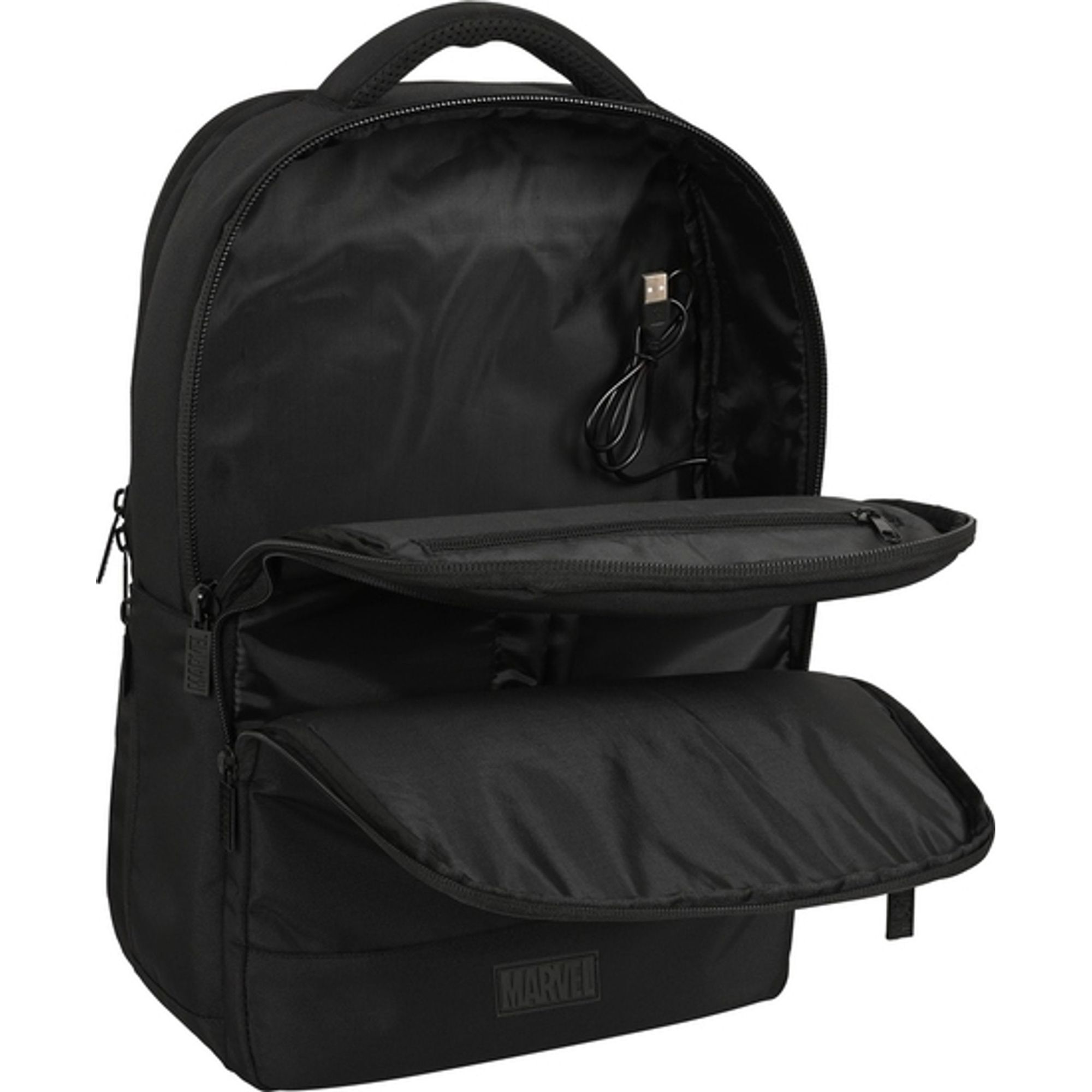 Mochila portatil 15,6"+tablet+usb capitan america teen