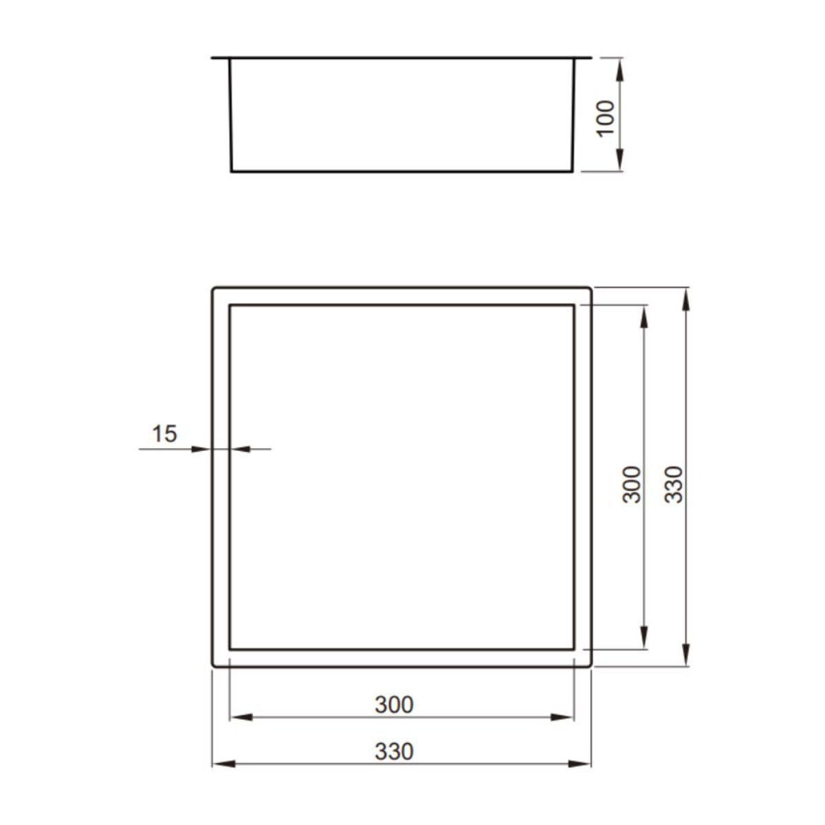 Niche de Douche à encastrer (SATAURN3030BS)