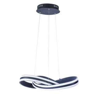 FORLIGHT Colgante Wind LED 33.7W 4000K Negro para Interior de Techo en Comedor, Salón, Cocina