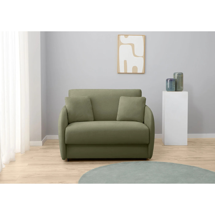 Sofá Cama Compact - Colchón Viscoelástico Individual - Tejido Bobak Antimanchas - Cojines incluídos - Múltiples colores - 5 Años de Garantía