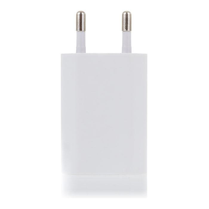 DAM CARICATORE DA PARETE USB 4x3x1 Cm. Colore bianco