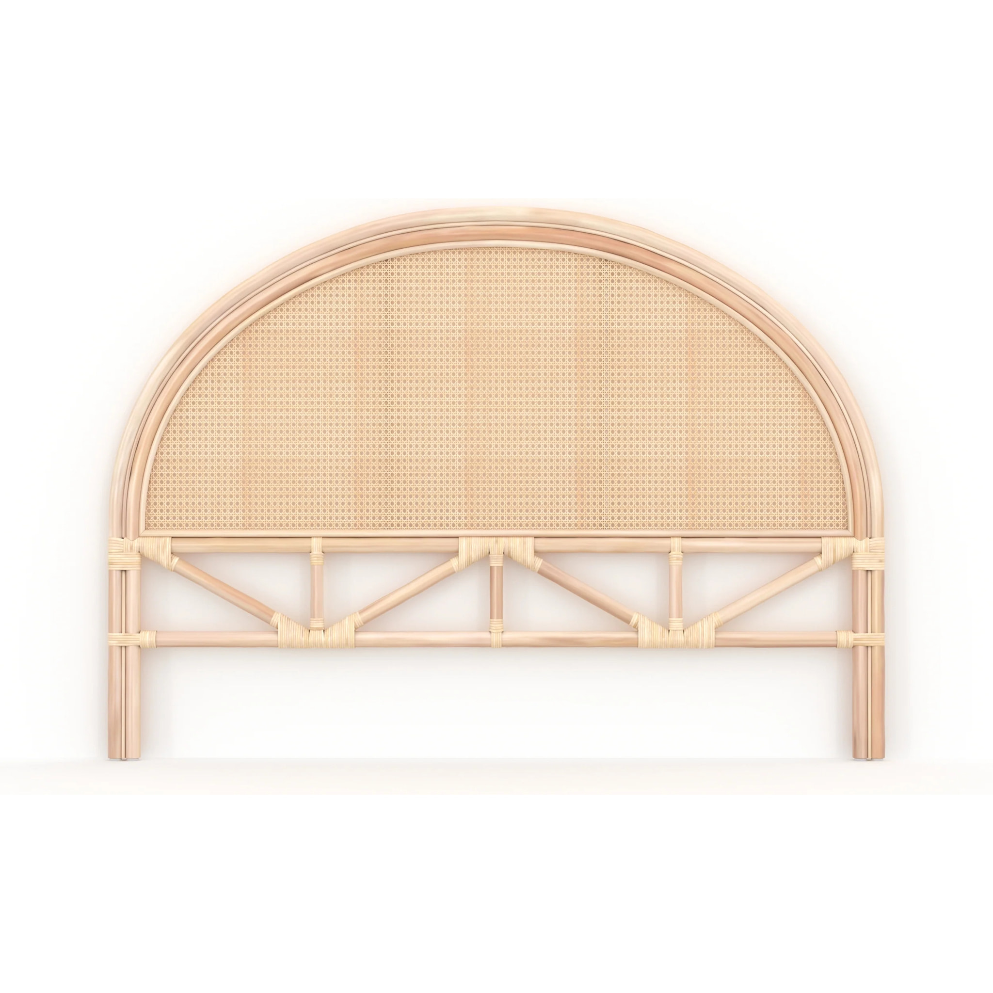 Tête de lit 140 cm en rotin et cannage - Néora
