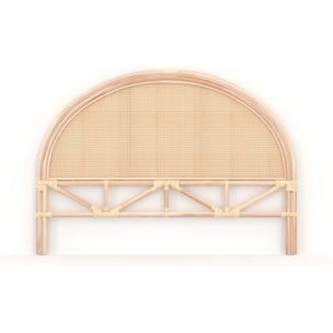 Tête de lit 140 cm en rotin et cannage - Néora