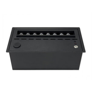 Cheminée décorative à flamme simulée format compact