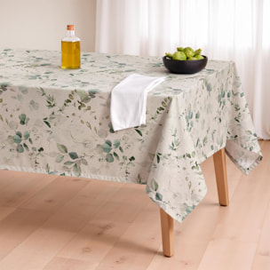 Nappe imprimée anti-taches SURIA VERT