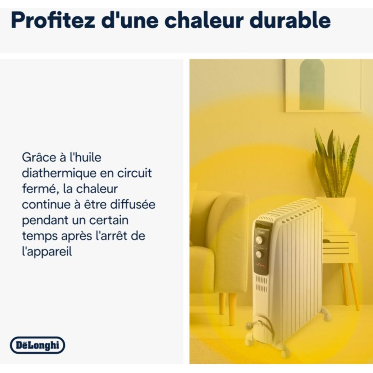 Chauffage Bain d'huile DELONGHI Chauffage bain d'huile TRD4 1025