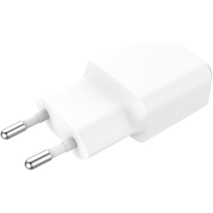 Chargeur ESSENTIELB 12W USB-A Blanc compatible iPhone 17 16 15 Pro Max et Samsung Galaxy