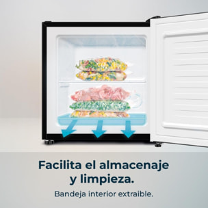 Cecotec Mini frigorífico Bolero CoolMarket TT 31 Dual Black Glass E