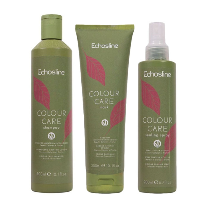 ECHOSLINE Kit Colour Care Shampoo 300ml + Mask 300ml +  Spray 200ml