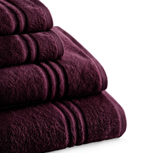 Set de serviettes éponge 100% Coton Éponge Peigné - 700 g/m2 VIOLET