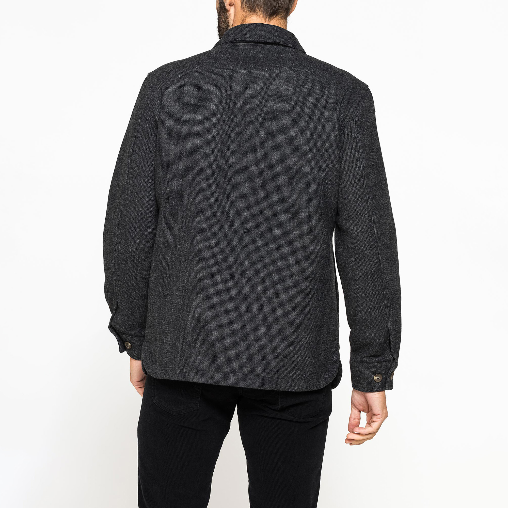 GIACCA CAMICIA IN TESSUTO PESANTE SFODERATO