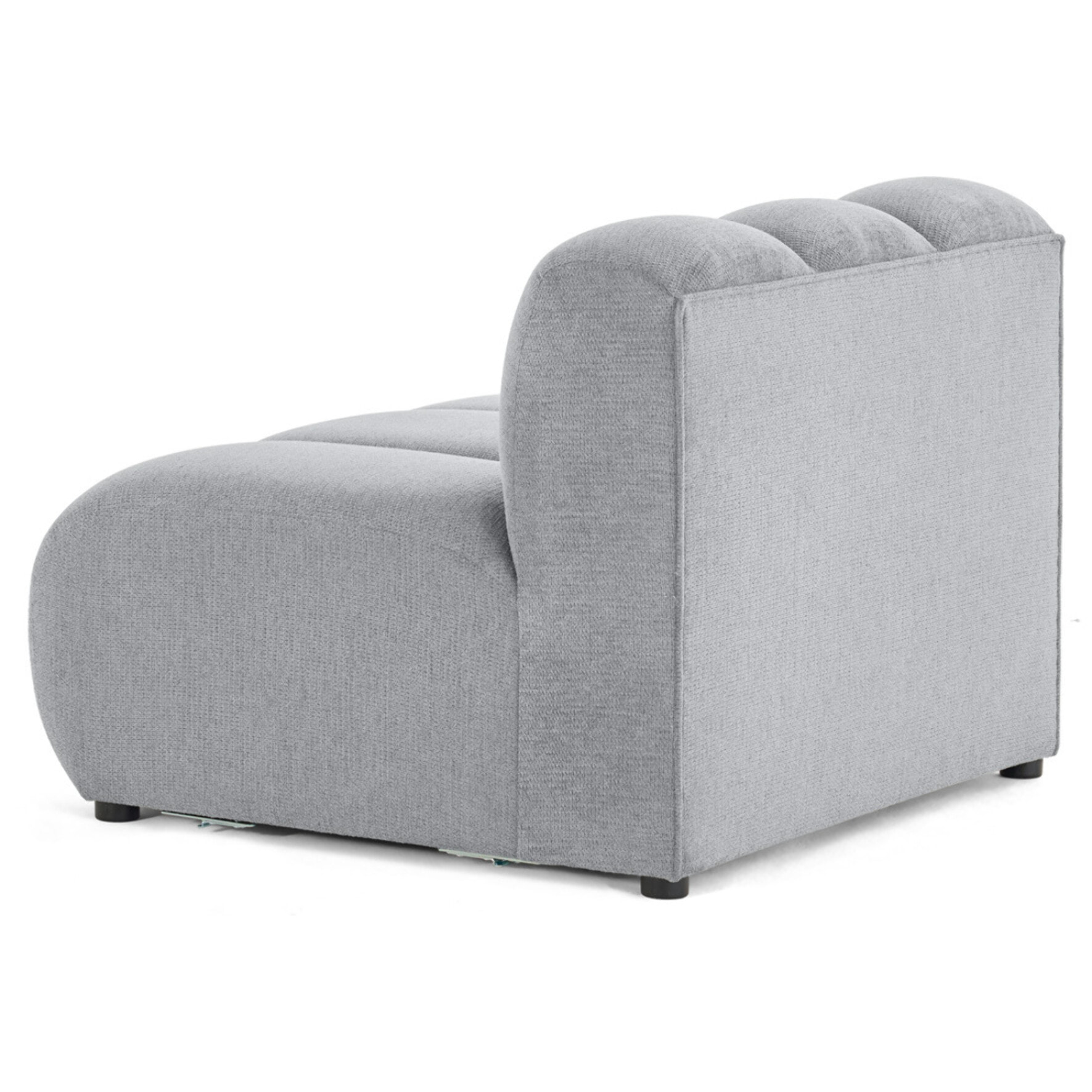 Debbie - module d'assise en tissu texturé - Gris