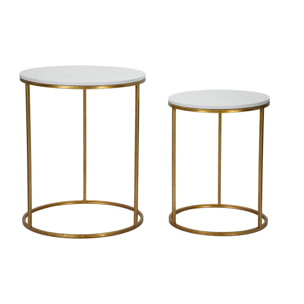 TAVOLINETTI SIMPLY MARBLE COPPIA CHARME1921 BICOLORE