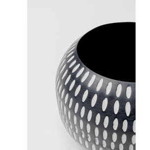 Vase Brodo noir et blanc 12cm Kare Design