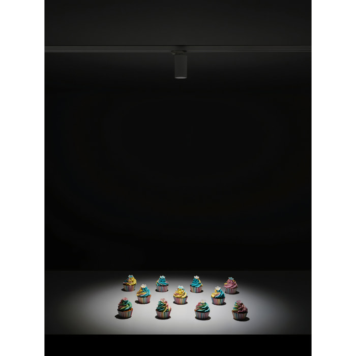 LEDS C4 Proyector Atom Track 75 14.3W Blanco Cálido - 2700K CRI 90 Phase Cut Blanco 100