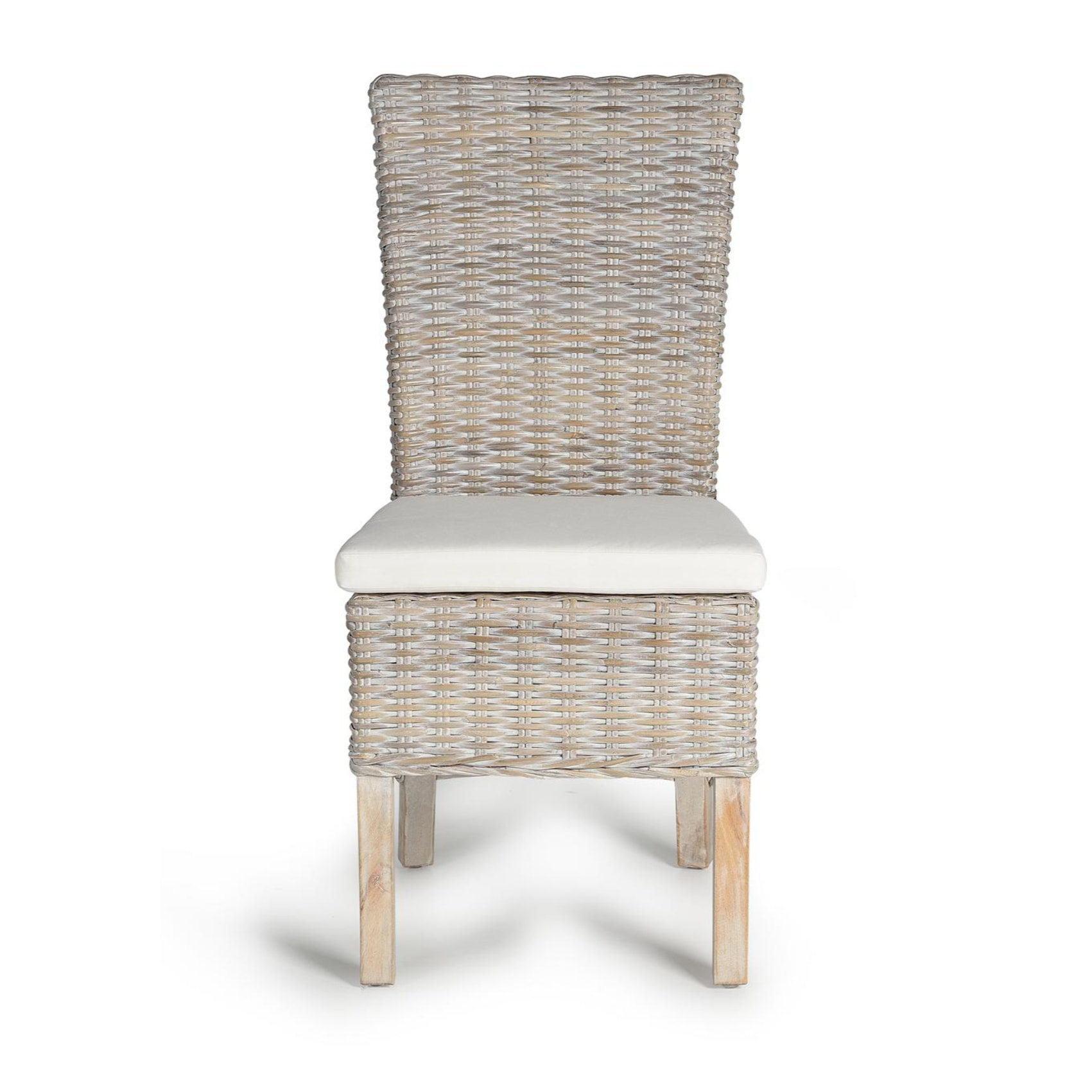Silla de Rattan Natural 47 Cm Estilo Mediterráneo