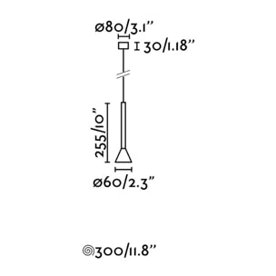 DANKA Lampe suspension or satiné