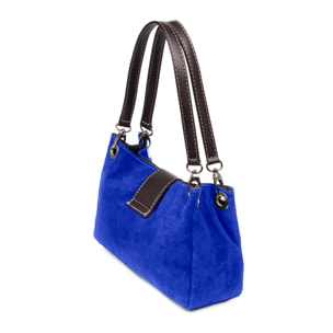 Aicurzio Borsa a spalla Donna. Pelle autentica Camoscio Dollaro