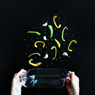 Lot de 2 plats à four carré en verre 22cm et 28cm CRISTAL