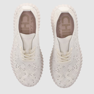 Zapatos de Piel Sintética - Beig - Tacón: 3 cm
