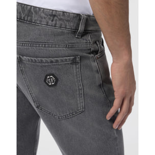 PHILIPP PLEIN Basic Straight Cut Jeans