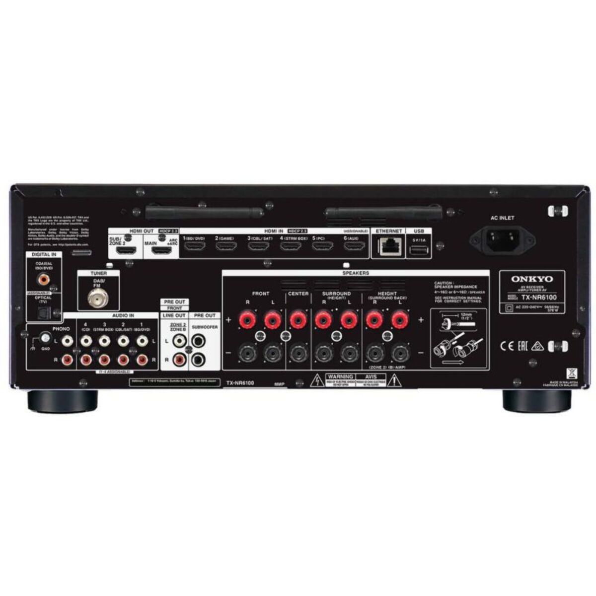 Ampli Home Cinema ONKYO TX-NR6100