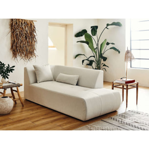 Onyx - canapé modulable panoramique d'angle droit 7 places - en tissu - Beige