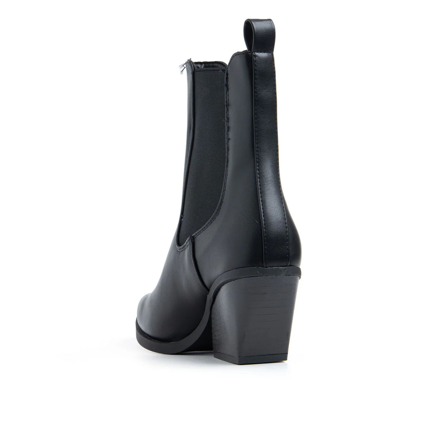 Texano con gambale basso ed elastico - NERO