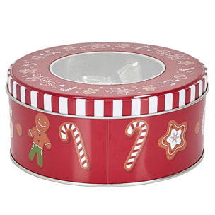 BOITE METAL AVEC EMPORTE PIECE NOEL X102