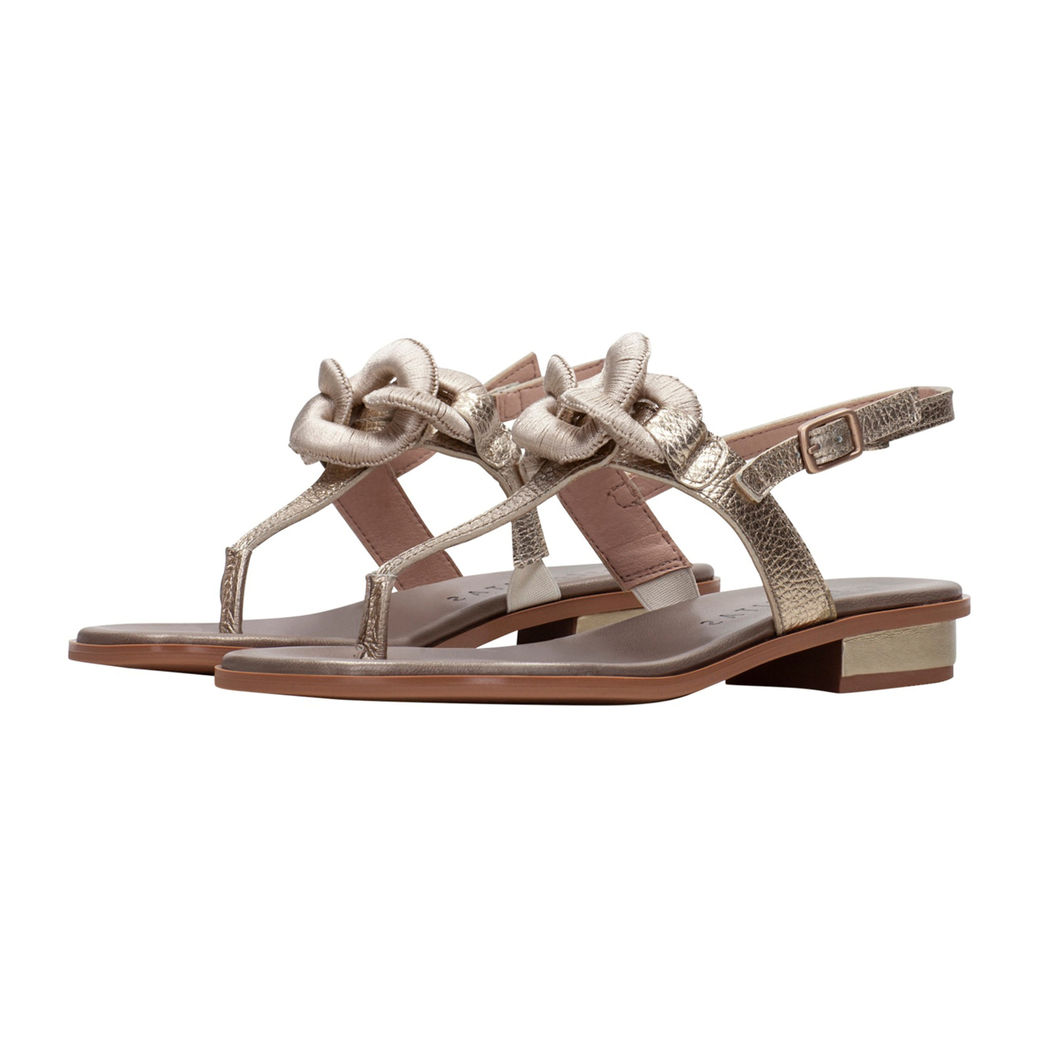 Sandalia Plana Ibiza Oro 2 cm