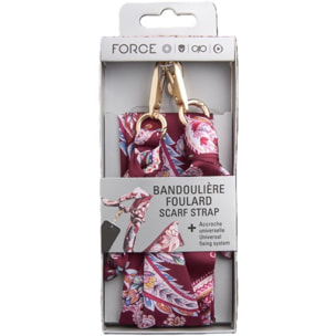 Bandoulière FORCE CASE Bandoulière bandana Bordeaux