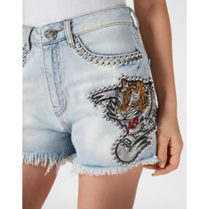 PHILIPP PLEIN Pantalones cortos vaqueros TATTOO