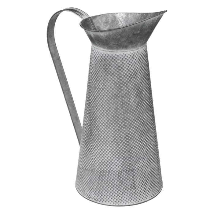 Carafe - gris - métal & zinc H38 cm