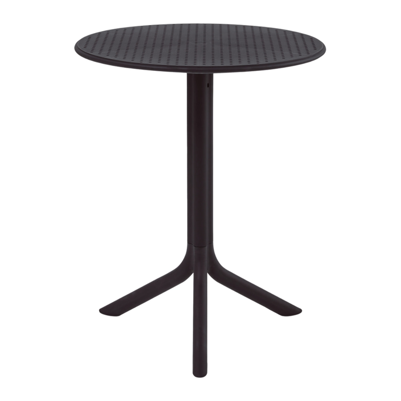 Tavolo alto da esterno in polipropilene 60x60x75cm nero – Coimbra