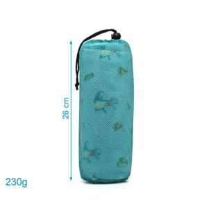 TOALLA PLAYA MICROFIBRA COCODRILO VERDE