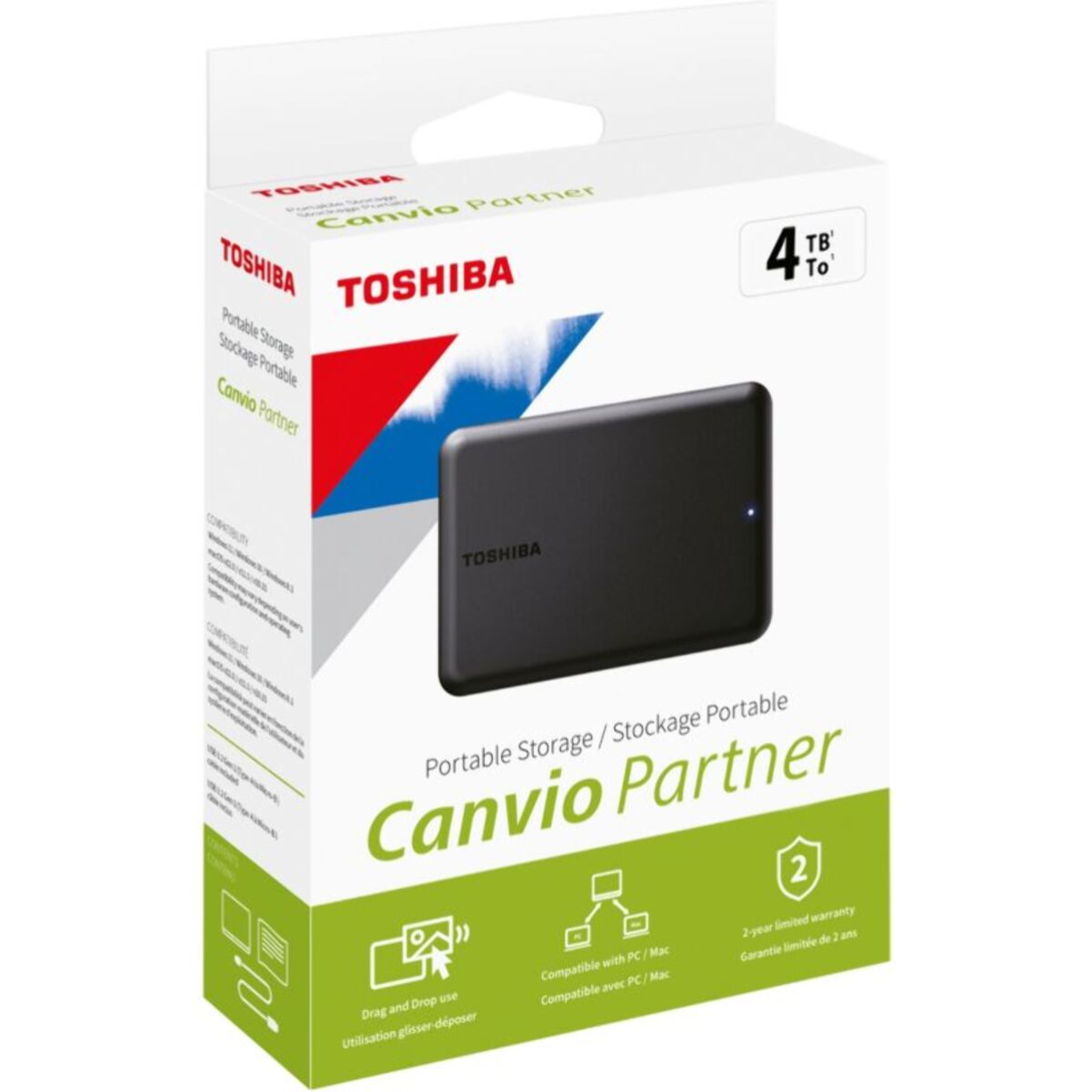 Disque dur externe TOSHIBA 4To Canvio Partner Noir