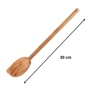 Ensemble de 2 Cuillères de cuisine en bois à bout pointu Fackelmann Édition Bois d'olivier