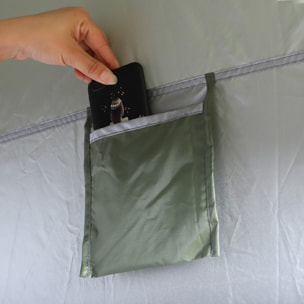 Carpa Vestidor de Poliéster Oxford Metal 1,2x1,2x1,9m Verde