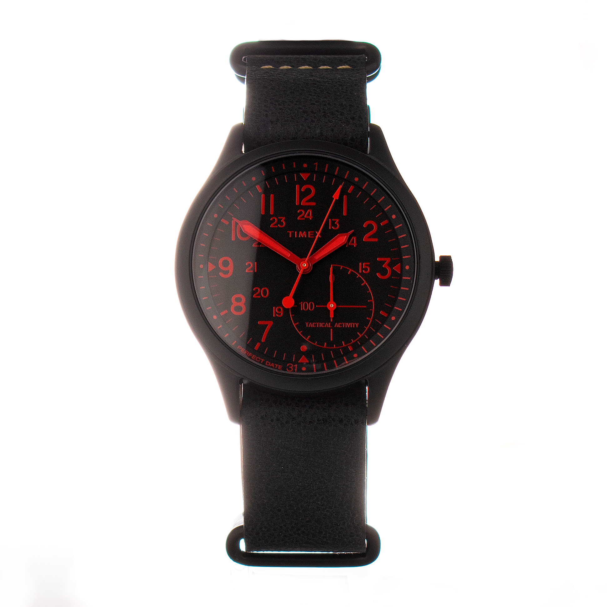 Reloj Timex TW2V10800LG Hombre Analogico Cuarzo con Correa de Cuero