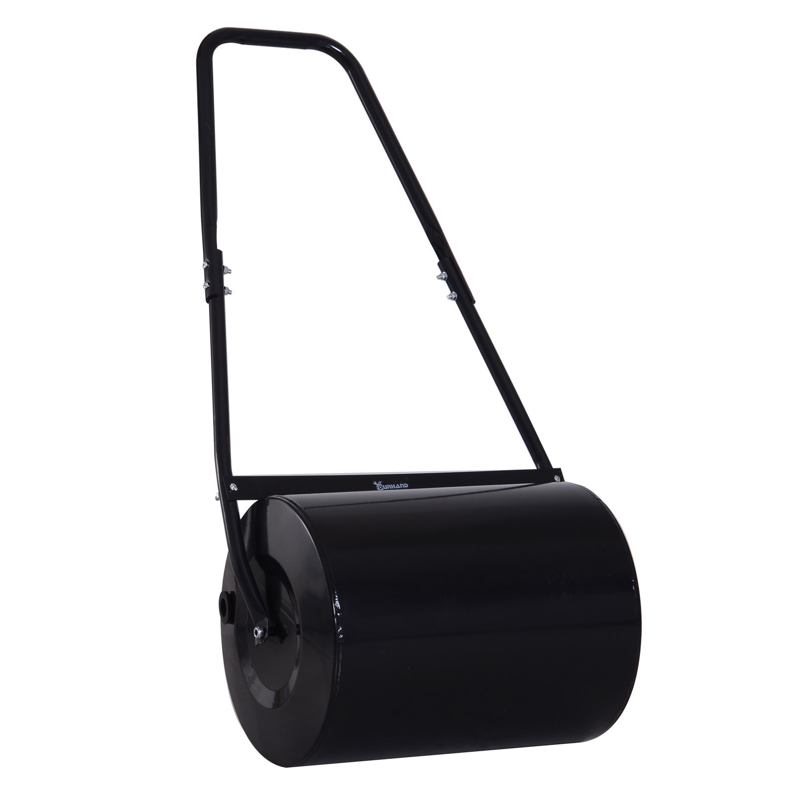 Rouleau à gazon jardin en acier avec poignée dim. 50L x 32l x 108H cm lestage max. 30 L noir